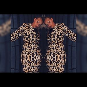 Leopard print coat